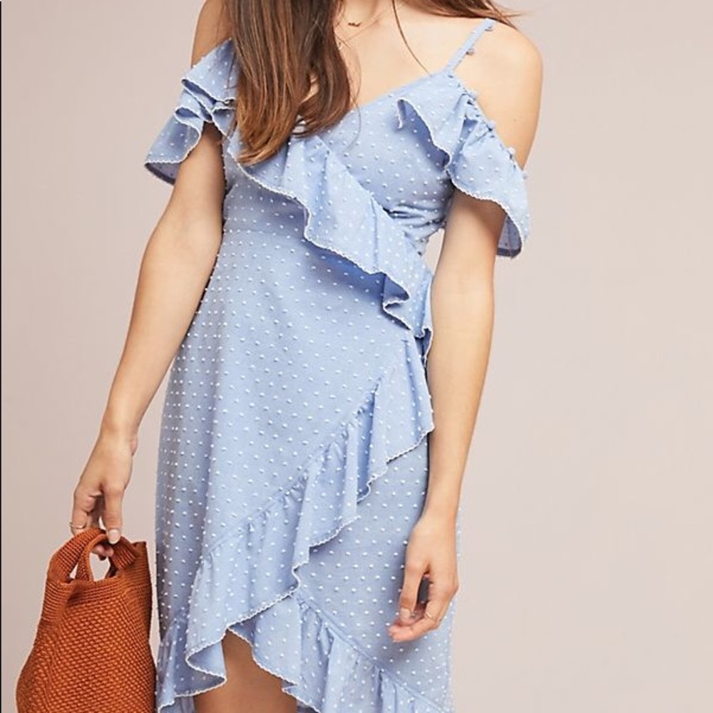 Red carter Lucy ruffled dress